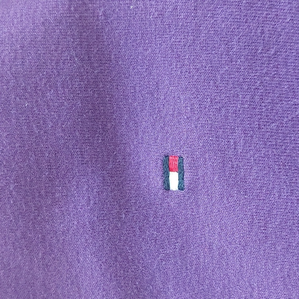 "Tommy Hilfiger" size L, polo shirt, purple color - Picture 4 of 7